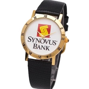 Gold Watch with Roman numerals