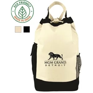 Sports 12 oz Canvas Travel Duffel Bag Hiking Backpack Black