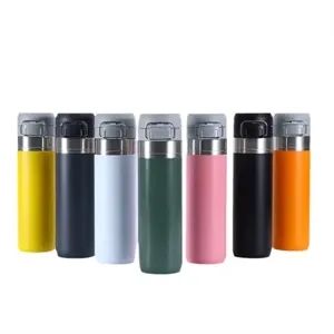 Stainless Steel Vacuum Insulated Water Bottle with Flip Top 