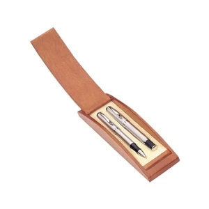 Executive Ballpoint and Roller Ball Pen Set - Silver