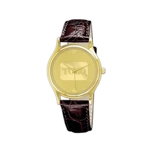 Watch with gold dial