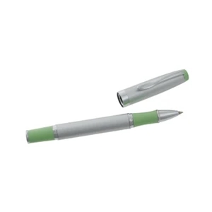 Satin Pearl Roller Ball Pen with Colored Grip