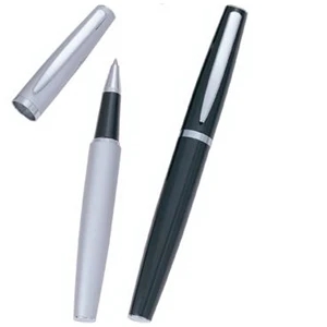 Executive Black or Silver Roller Ball Pen with Chrome Accent